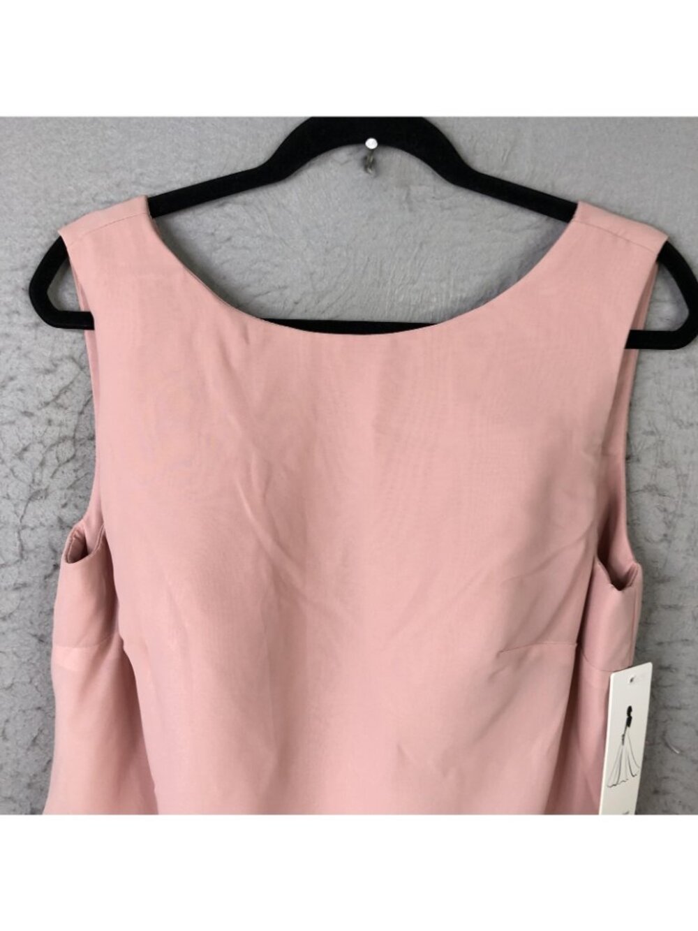 Bridesmaid Dress Womens 16 Pink Sleeveless Layered Chiffon Formal Corset Back - Picture 15 of 16